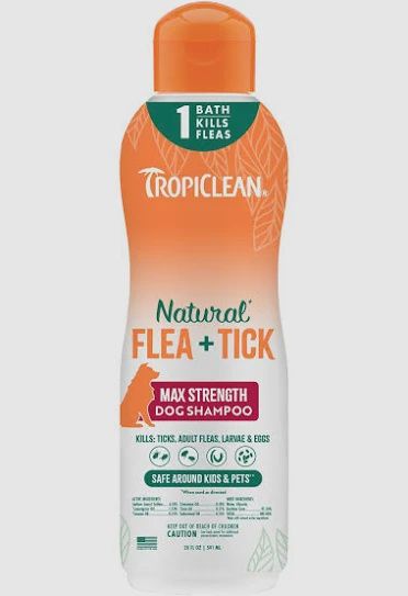 TropiClean Natural Flea &amp; Tick Dog Shampoo - 20 oz