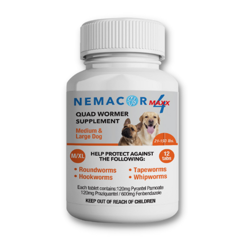 Nemacor Maxx 4  / 21lb-45lb  Each Pill