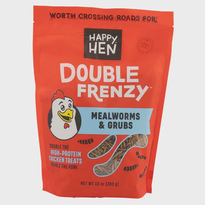 Happy Hen Double Frenzy Mealworms and Grubs