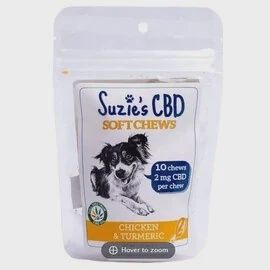 Suzie&#39;s CBD Treats, Material: Chicken &amp; Turmeric, Type: Soft Chews