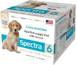 Durvet Canine Spectra 6 - (Box of 25), Type: 25 Doses - (With Syringe)