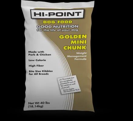 Hi-Point Golden Mini Chunk Weight Management Formula Dog Food - 40LB