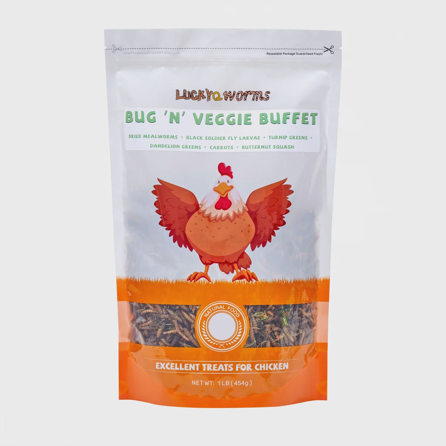 LuckyQWorms Bug&#39;n&#39; Veggie Buffet - 1LB