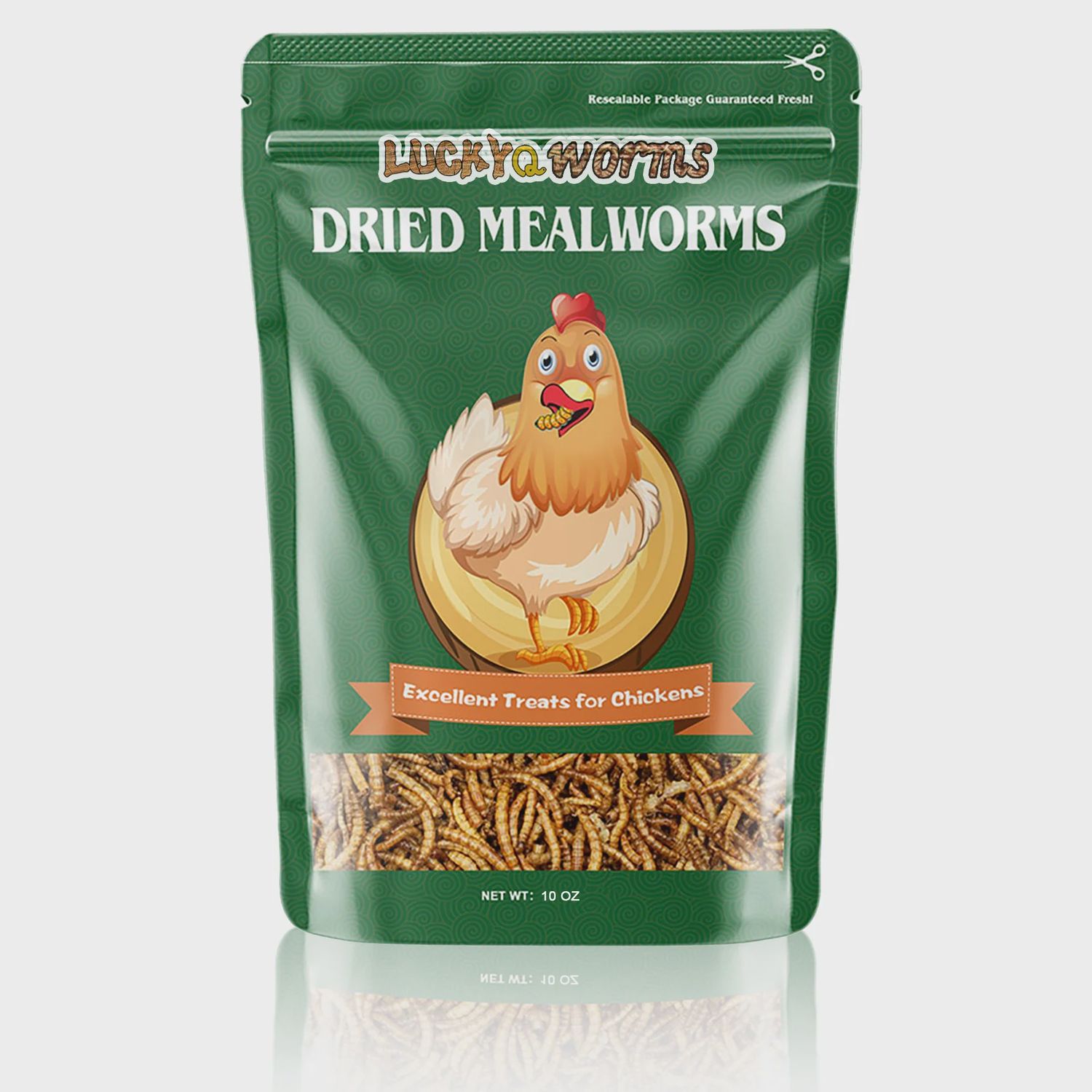 LuckyQWorms Dried Mealworms