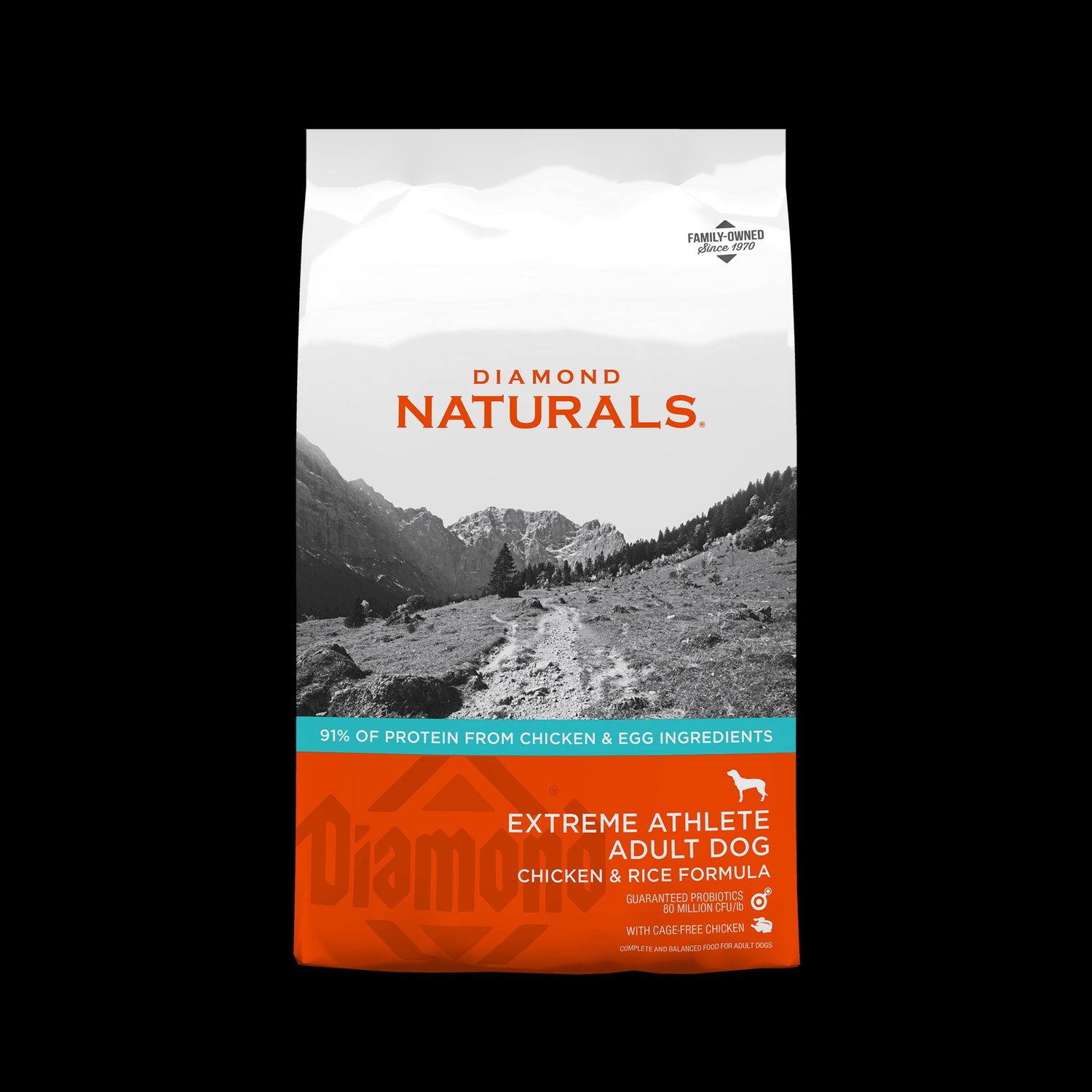Diamond Natural, Size: 40LB, Type: EXTREME ATHLETE ADULT DOG CHICKEN &amp; RICE FORMULA