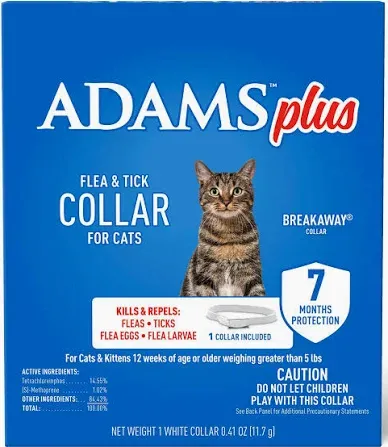 Adams Plus Flea &amp; Tick Collar for Cats