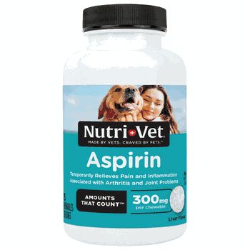 Nutri-Vet Asprin, Size: 100 Chewables - Dogs Under 50 LBS, Type: Bottle