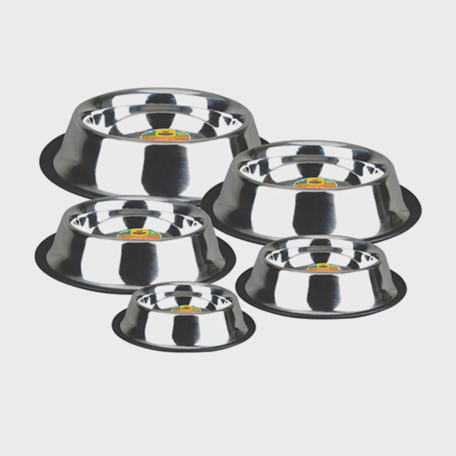 Stainless Steel Non-Skid Pet Bowls, Size: 8oz