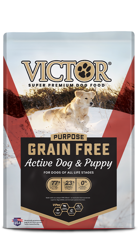 Victor Purpose Grain Free Active Dog &amp; Puppy, Size: 5 LB
