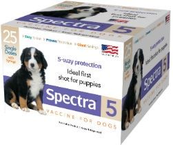Durvet Canine Spectra 5 - (Box of 25), Type: 25 Doses - (With Syringes)