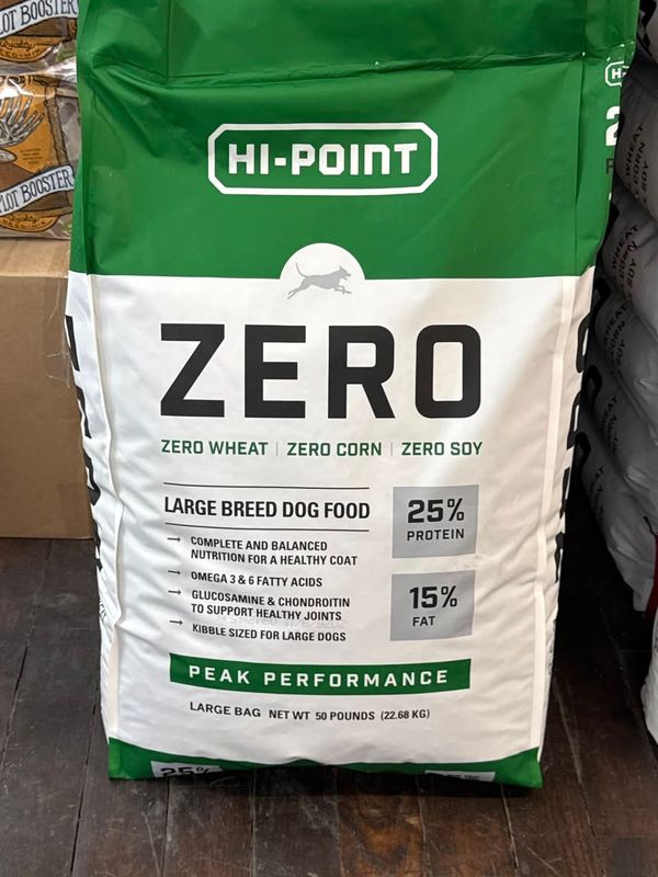 Hi-Point Zero Large Breed Dog Food - 50LB