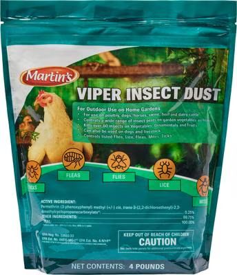 Martin's Viper Insect Dust w/Permethrin, 4 Lbs