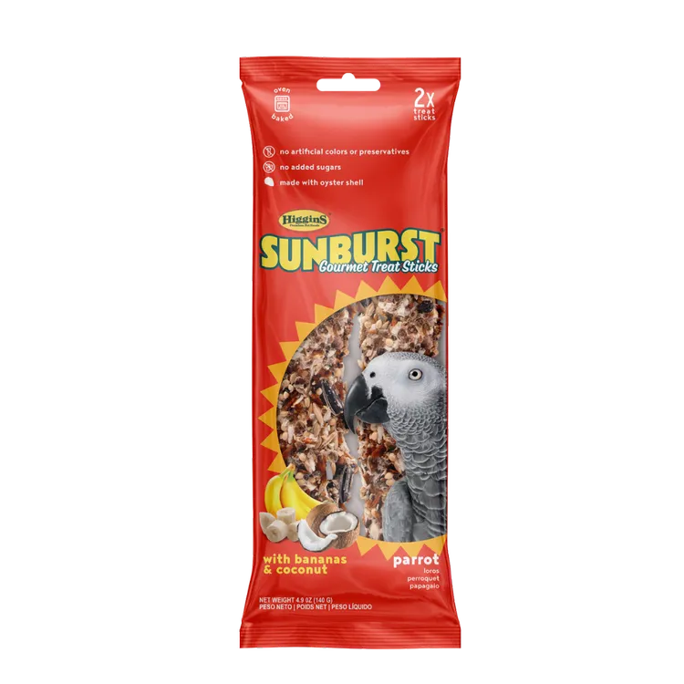 Higgins Sunburst Stick Parrot Banana &amp; Coconut, 4.9 oz