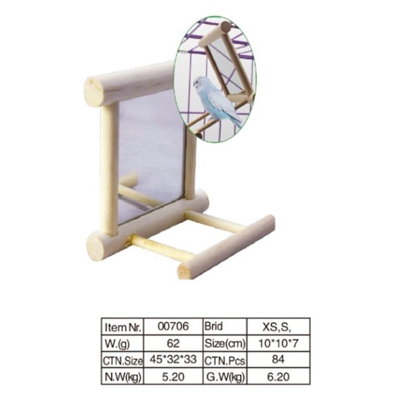 Small Mirror Perch for Birds