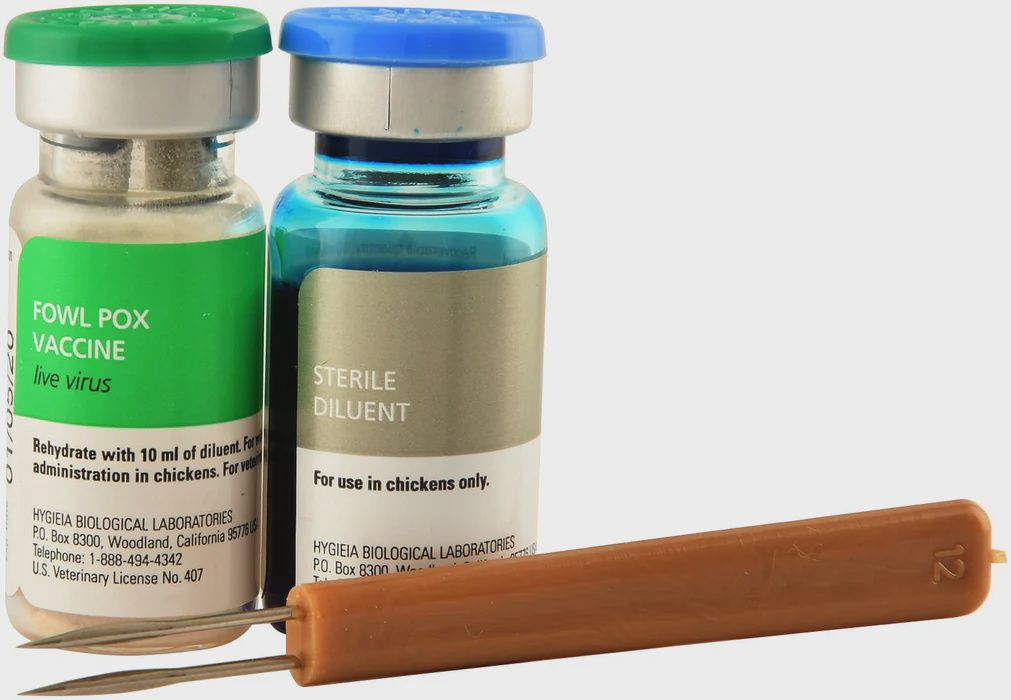 Fowl Pox Vaccine for Chickens, 1000 Doses