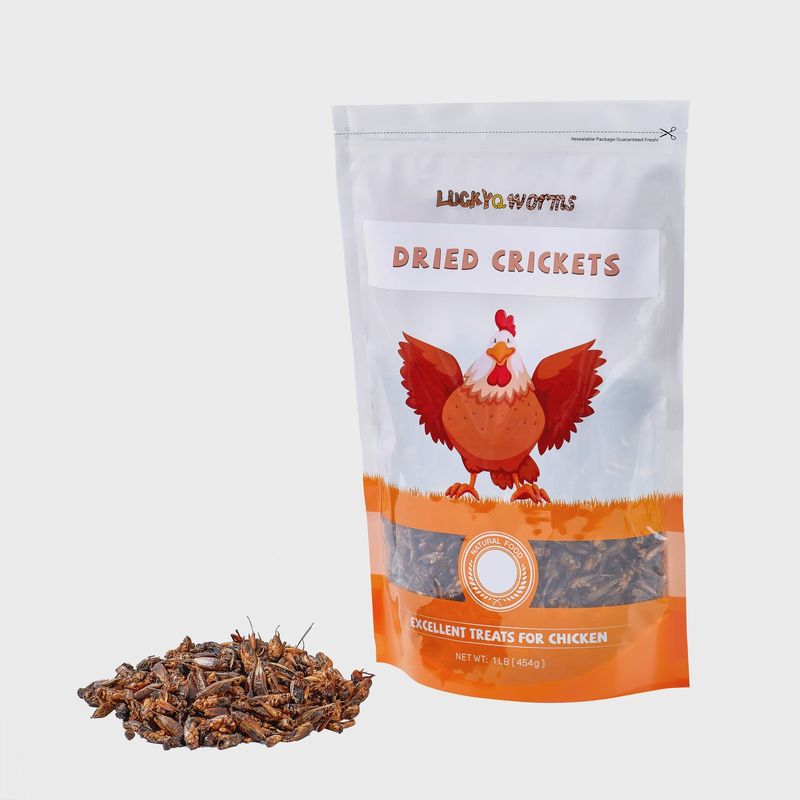 LuckyQworms Dried Crickets - 1LB