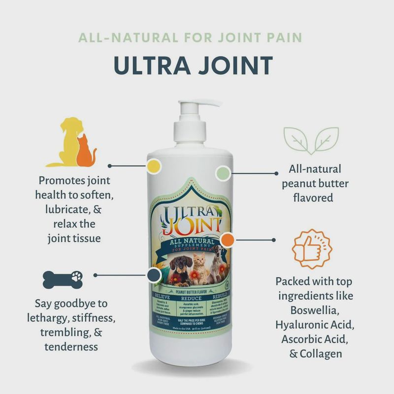 Ultra Joint All Natural Supplement for Joints, Peanut butter Flavor - 8 fl oz