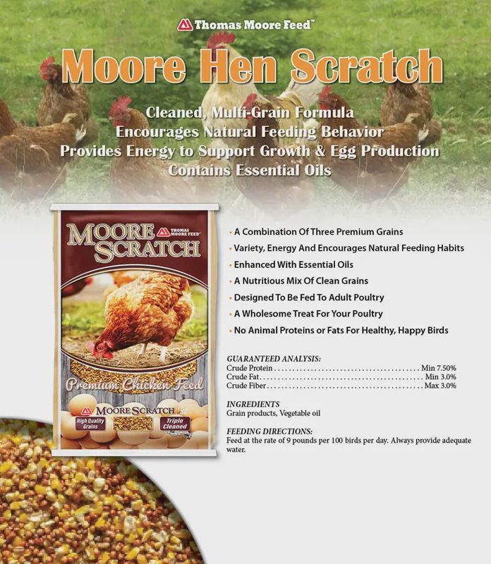 Thomas Moore Hen Scratch - 50 lb