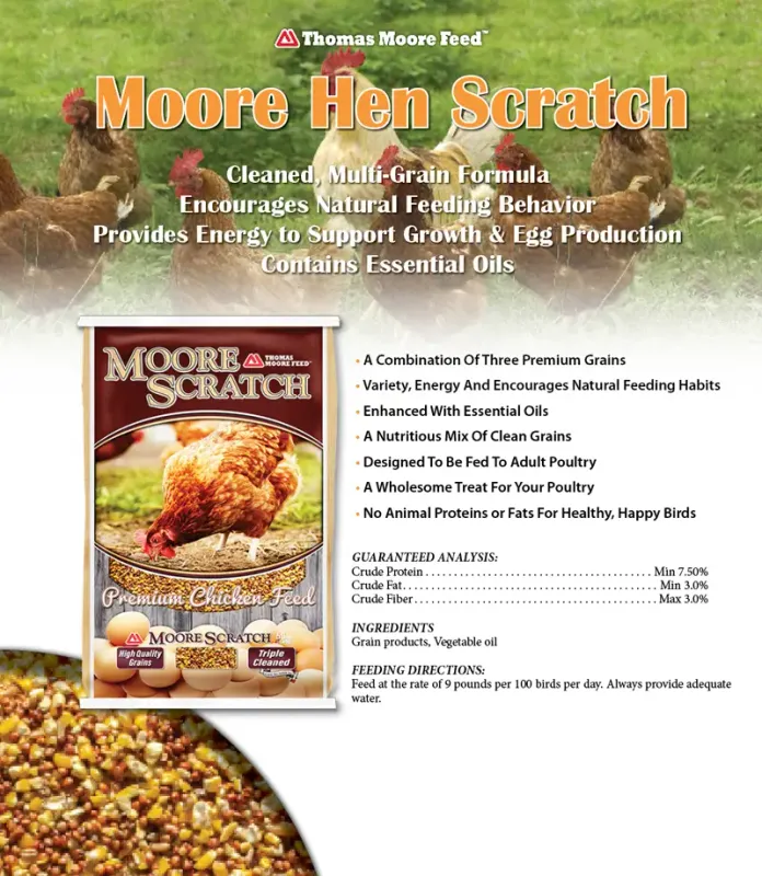 Thomas Moore Hen Scratch - 50 lb