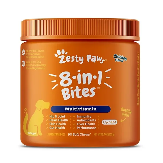 Zesty Paws 8 In 1 Multivitamin Bites - 90ct