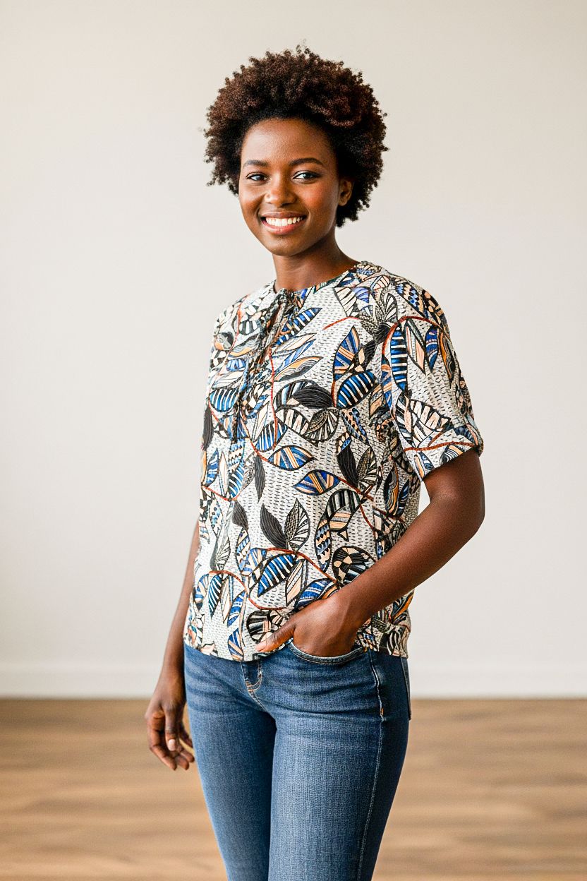 La Fée Maraboutée Batik Blouse