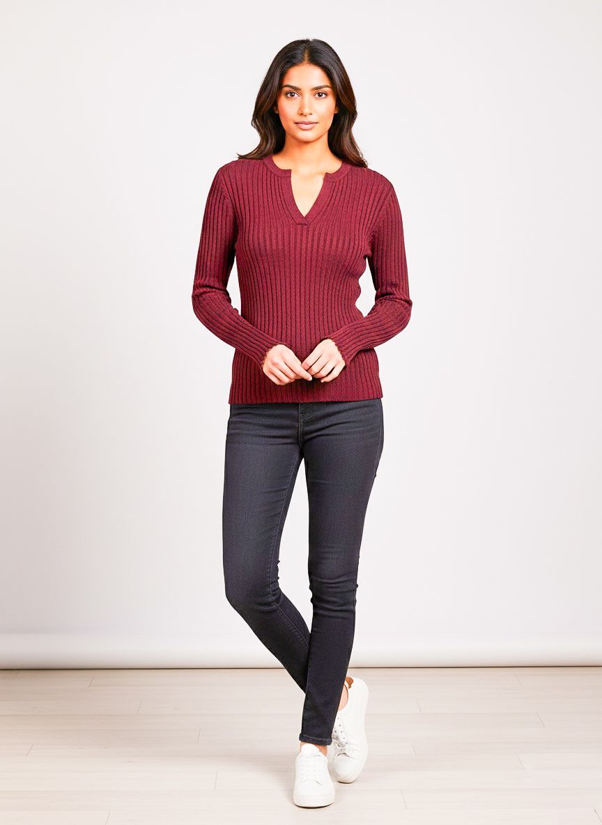 Cardigan with contrasting border
