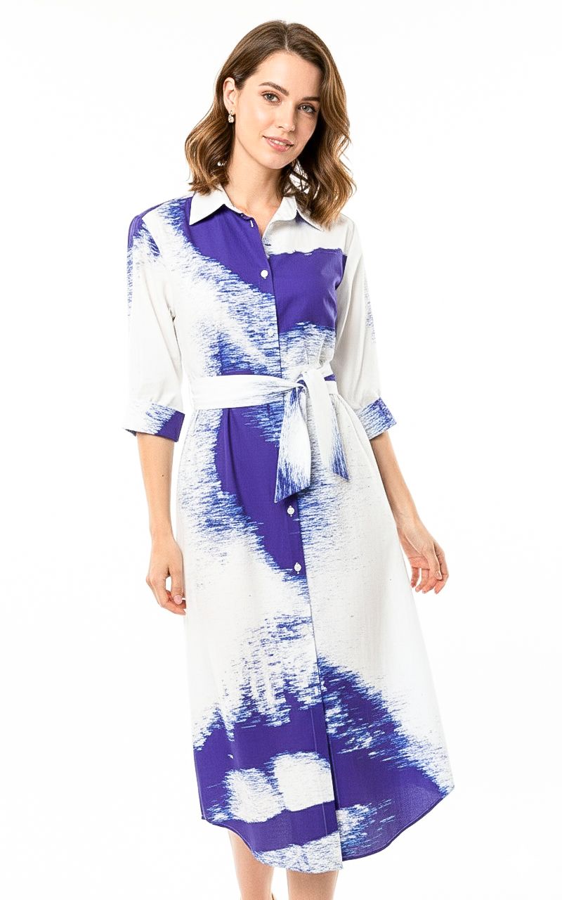 Just in Case Long button-down dress Taba