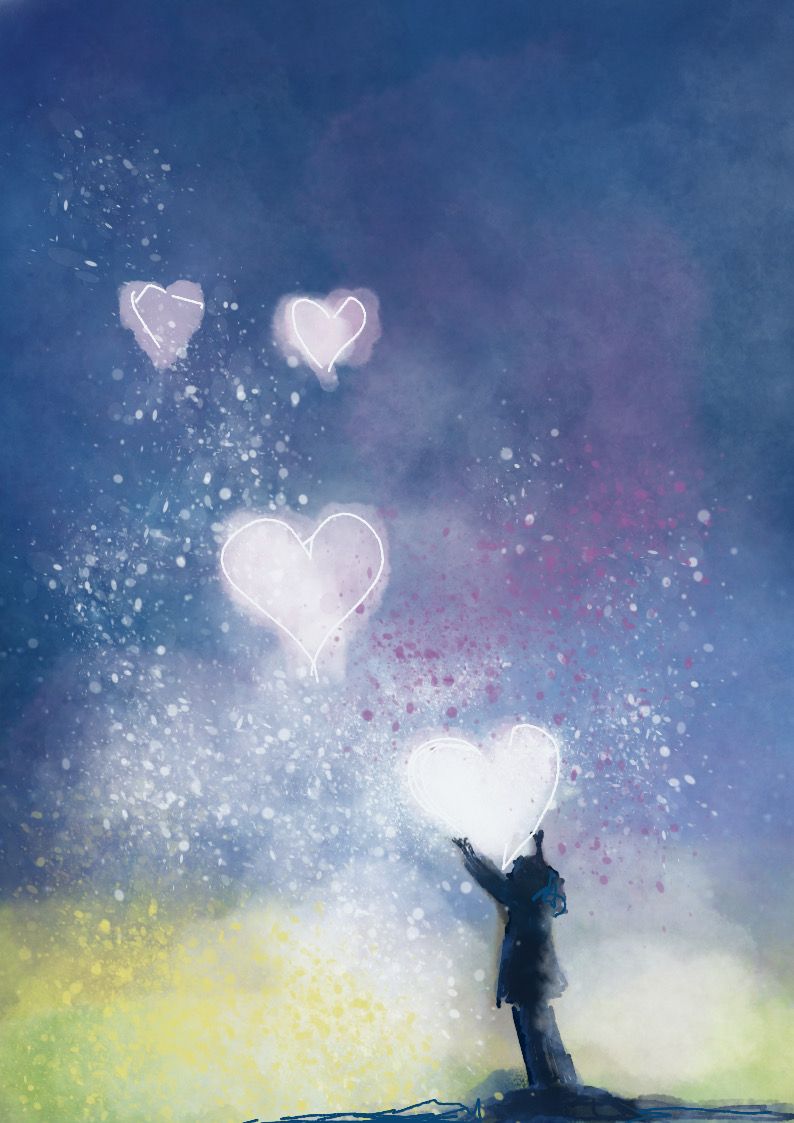 Send Love, dubbele kaart met envelop Send Love, dubbele kaart met envelop