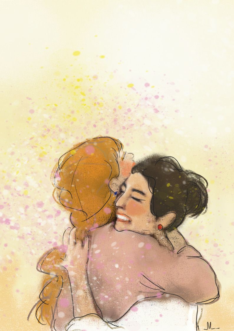 A Friends Hug, dubbele kaart met envelop