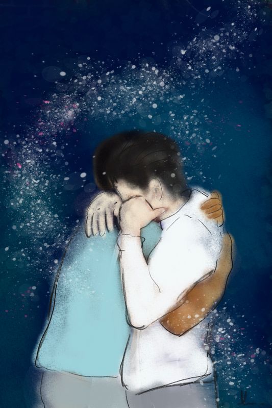 A Friends Hug, dubbele kaart met envelop