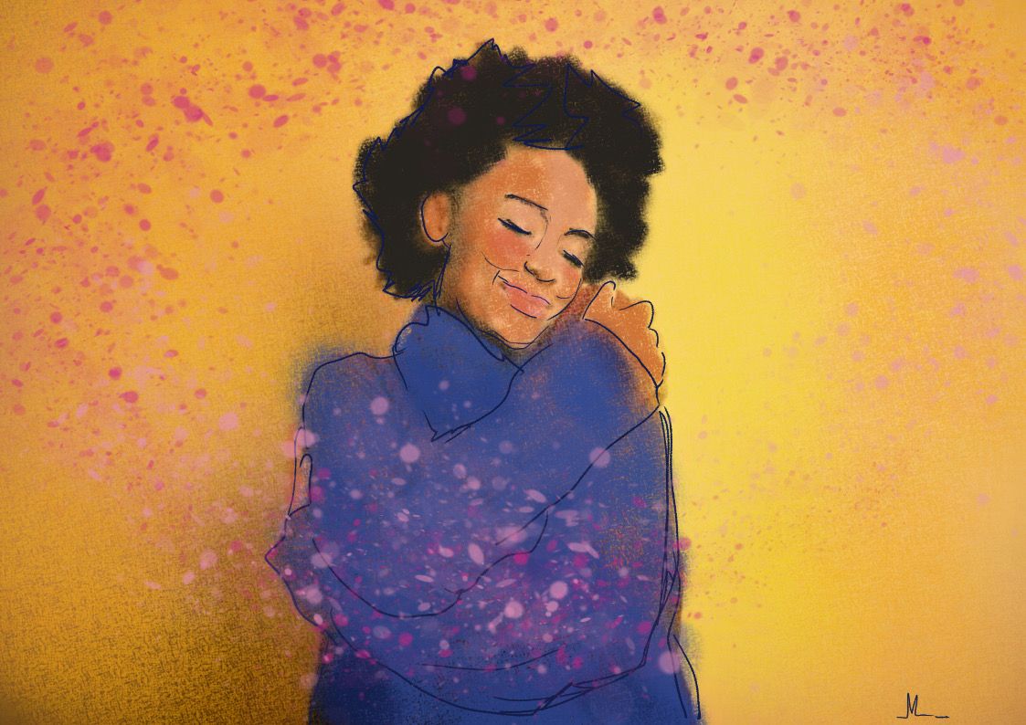 Selflove, dubbele kaart met envelop