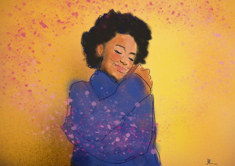 Selflove, dubbele kaart met envelop