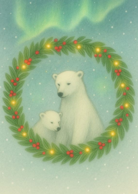 Icebear in the wreath
