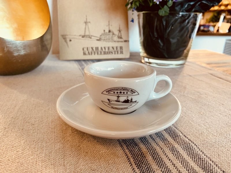 Espressotasse mit Logo