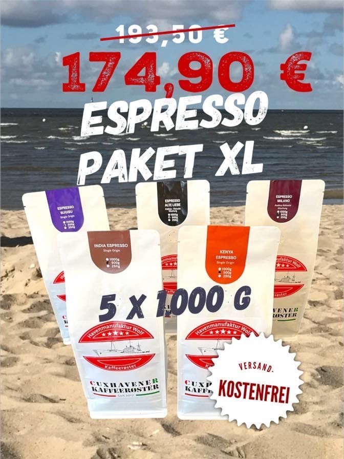 Espresso Paket XL - 5 x 1 kg