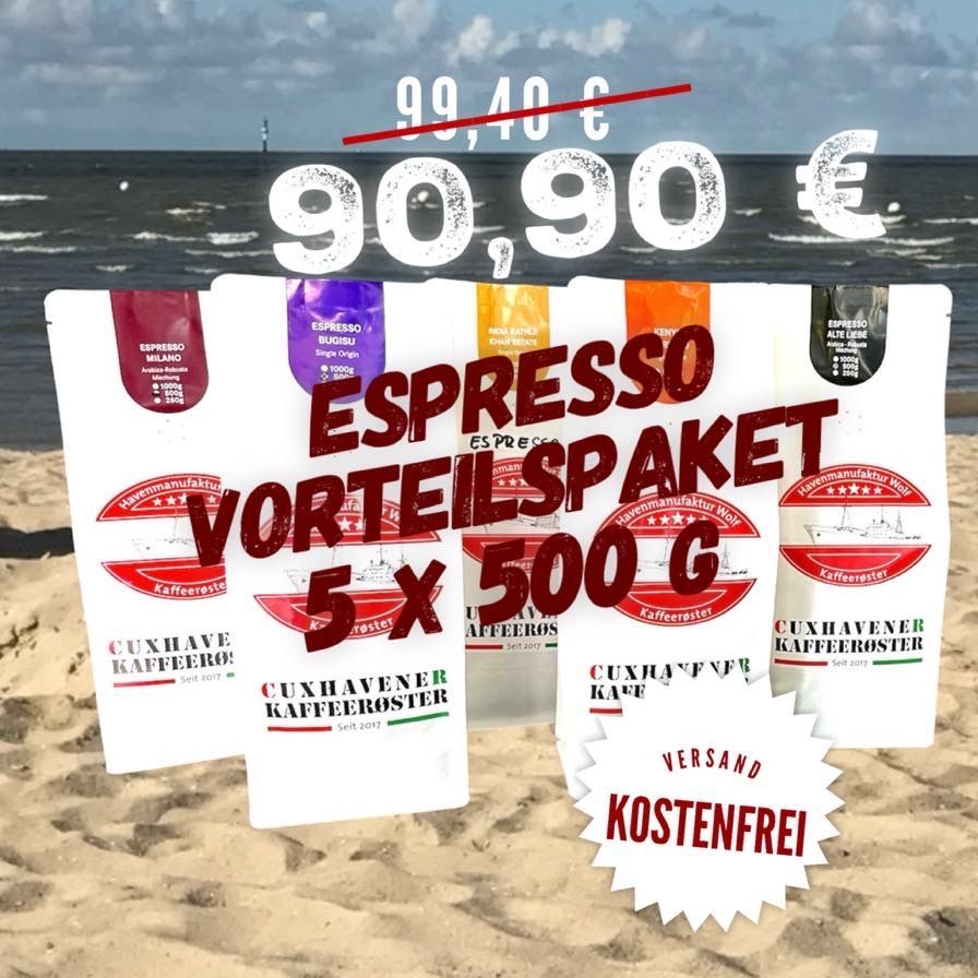 Espresso Vorteilspaket  - 5 x 500 g