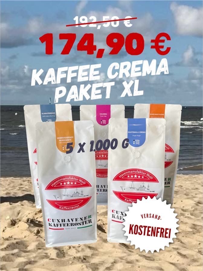 Kaffee Créma Paket XL - 5 x 1 KG