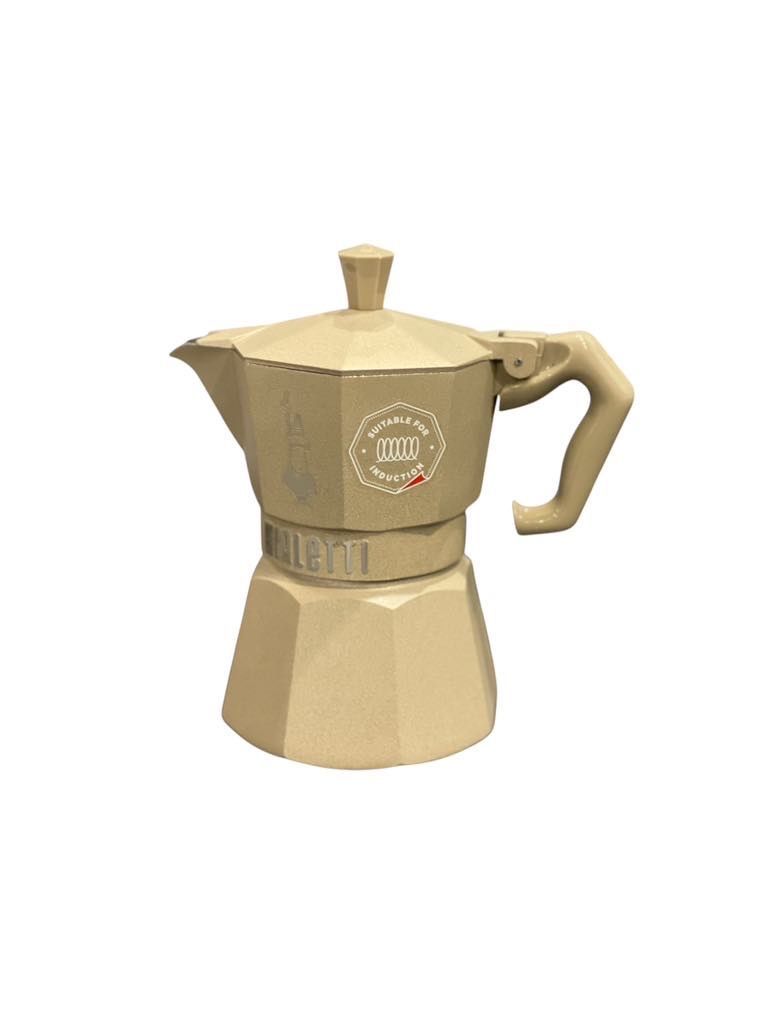 Bialetti - Moka Induktion Octagonal, creme,  3 Tassen