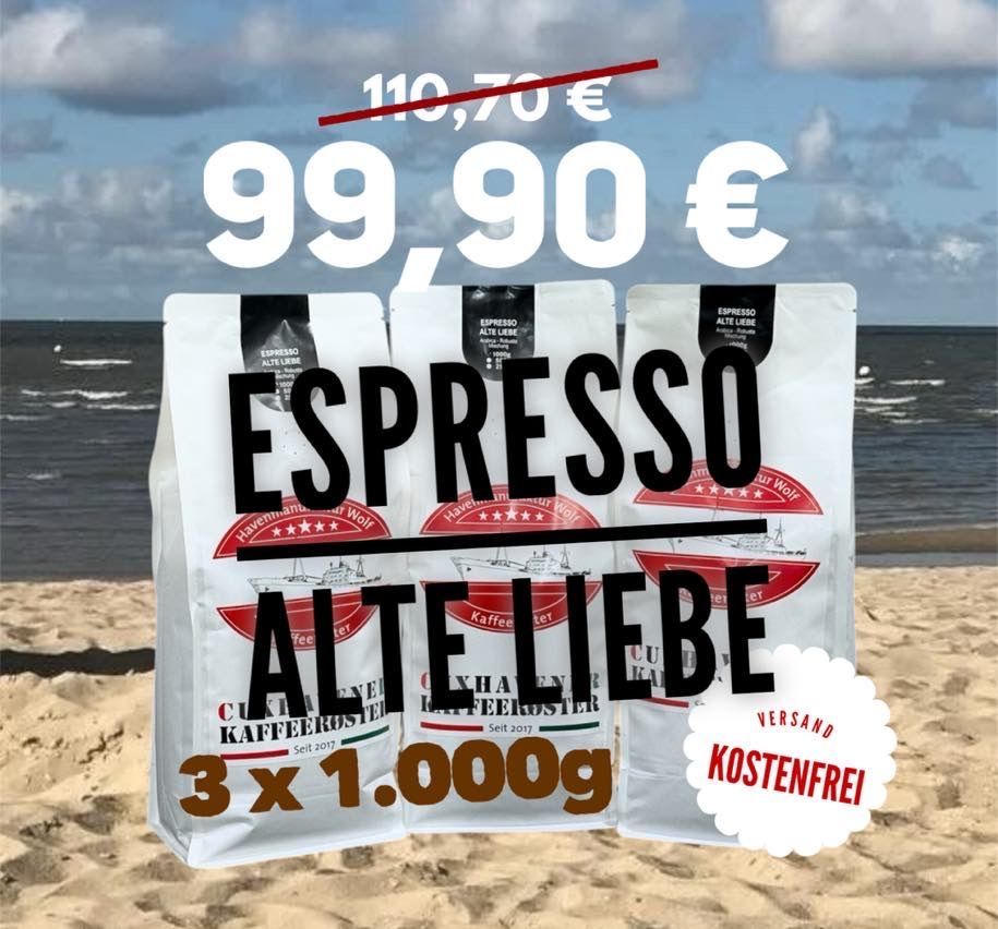 Espresso Alte Liebe 3 kg - versandkostenfrei Espresso Alte Liebe 3 kg - versandkostenfrei