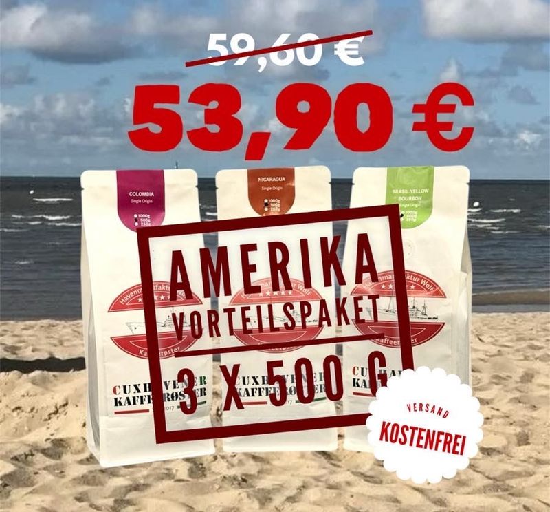 Amerika Vorteilspaket, 1,5 kg - versandkostenfrei Amerika Vorteilspaket, 1,5 kg - versandkostenfrei