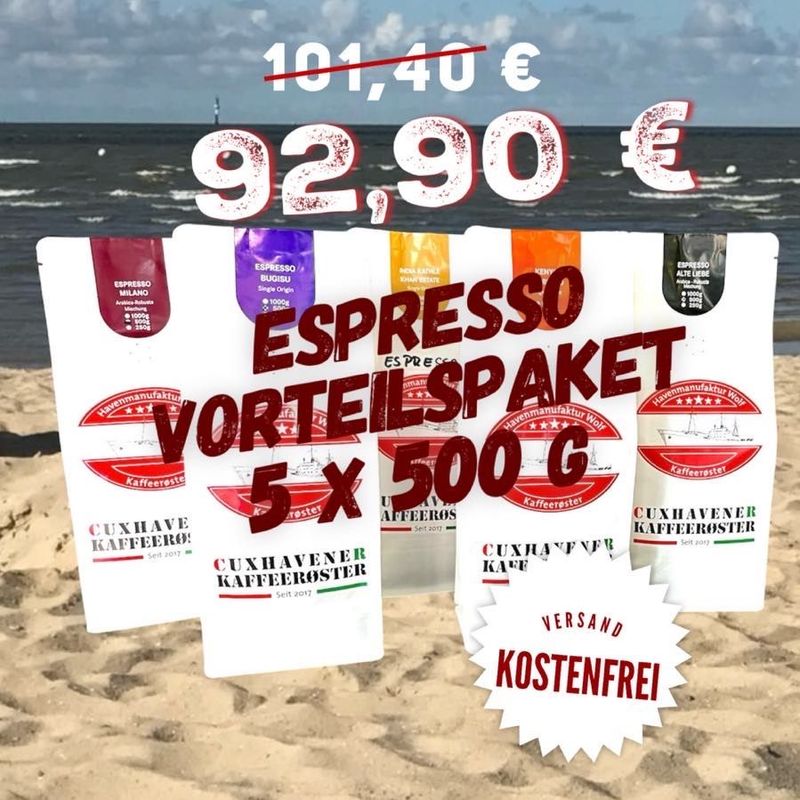 Espresso Vorteilspaket  - 5 x 500 g
