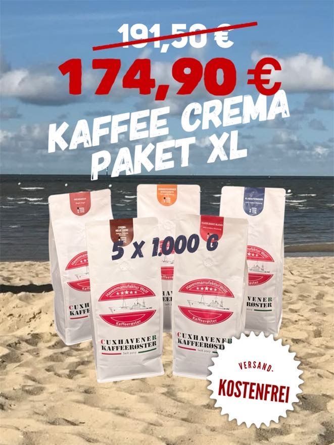 Kaffee Créma Paket XL - 5 x 1 KG Kaffee Créma Paket XL - 5 x 1 KG