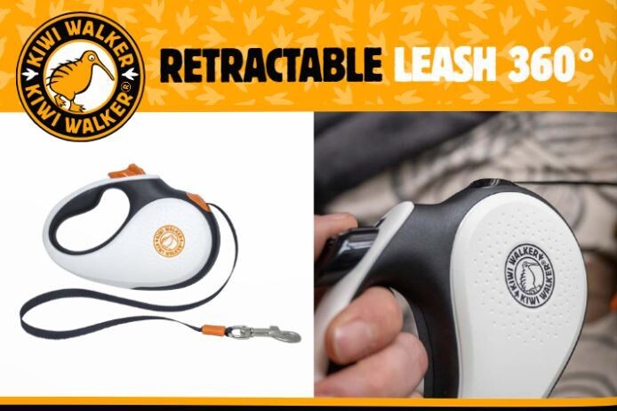 Kiwi Walker Retractable dog leash 360° - Large