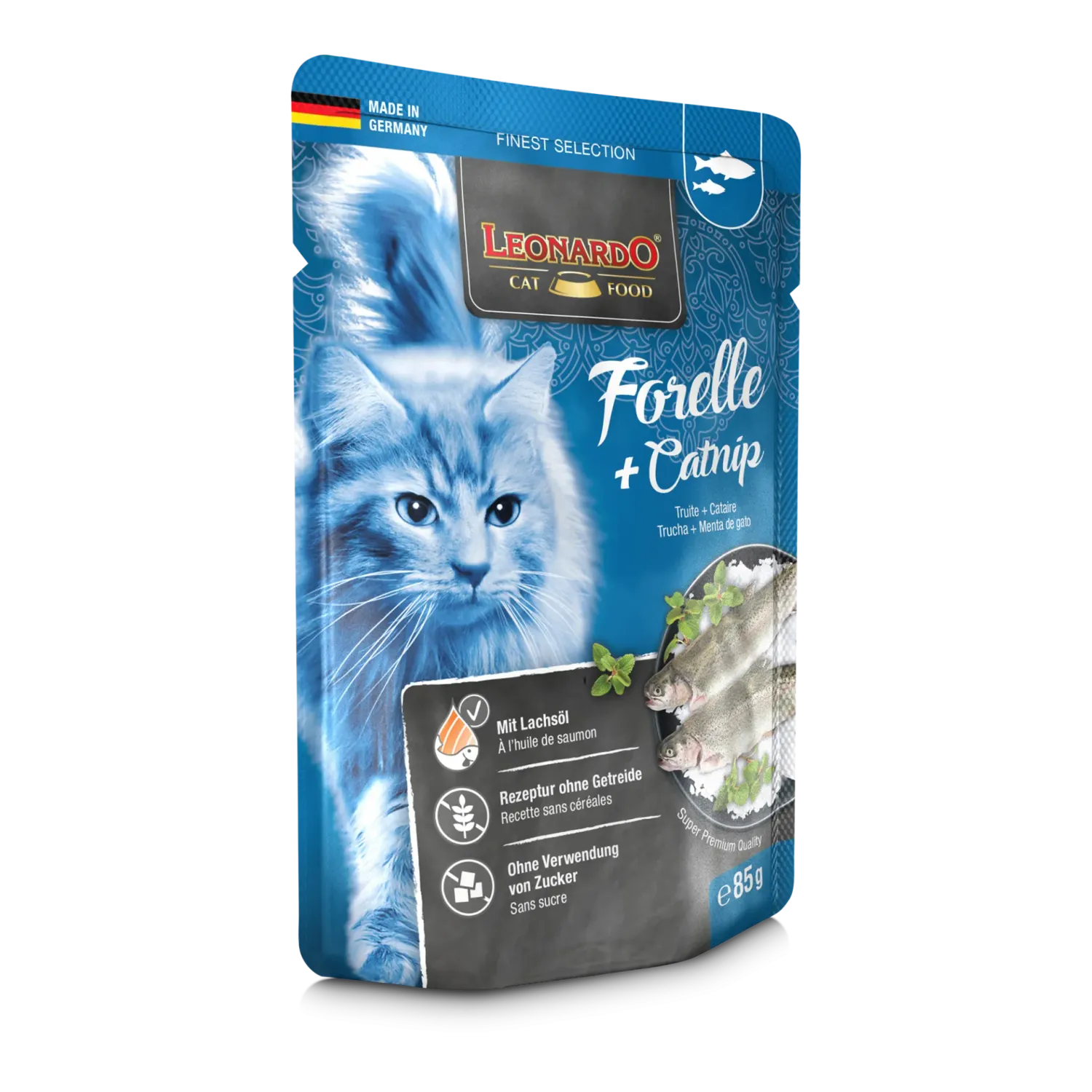 ليوناردو عبوة سمك السلمون المرقط و النعناع البري 85 جم