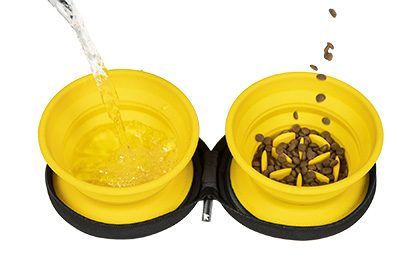 Double Travel Bowl - slow feeder