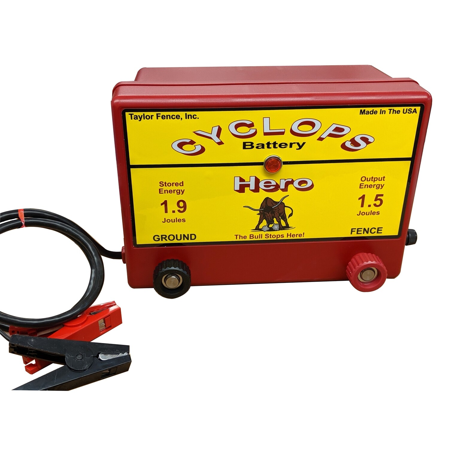 Cyclops HERO, 12V Battery/DC Powered, 1.5 Joule Electric Fence Charger