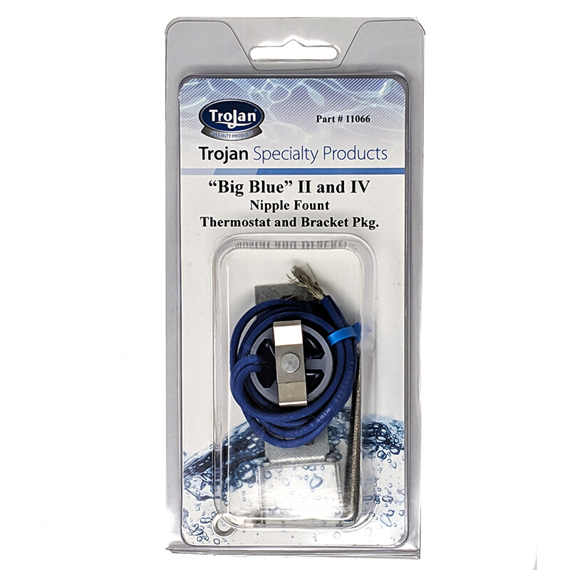 Trojan Thermostat &amp; Bracket w/spring- Big Blue II &amp; IV Nipple Fount 11066-A