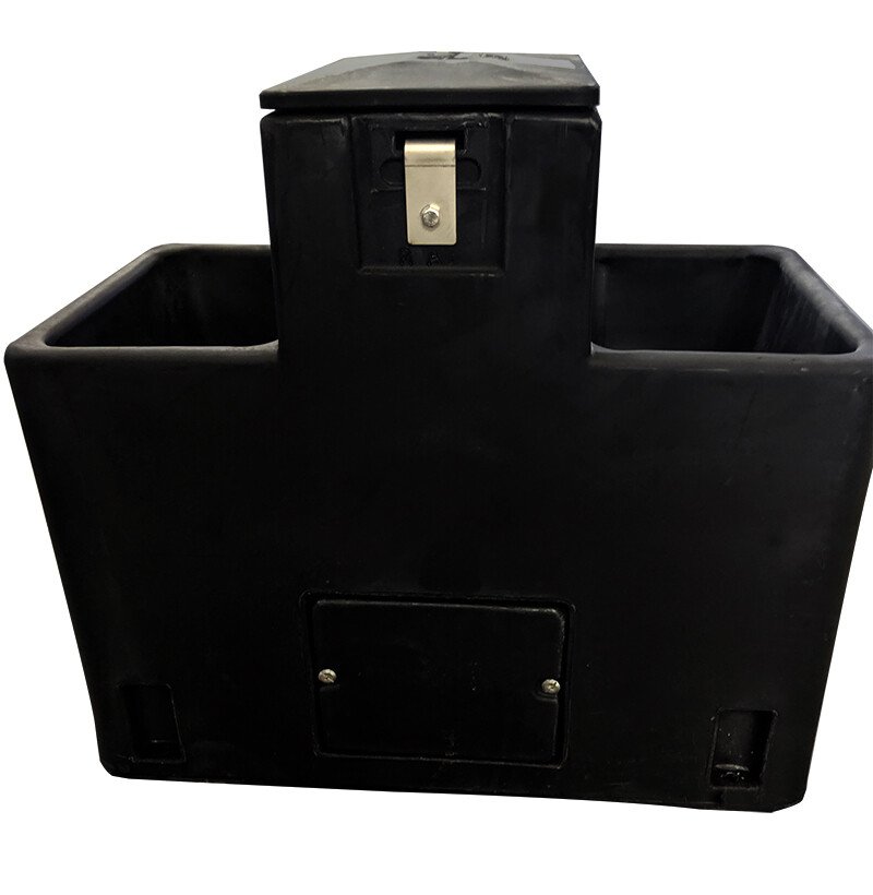 Lilspring 2900 in BLACK two trough automatic waterer