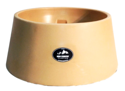 High Country Plastics 15 gallon undrilled Auto Water Tub only - No valve or holes - TAN