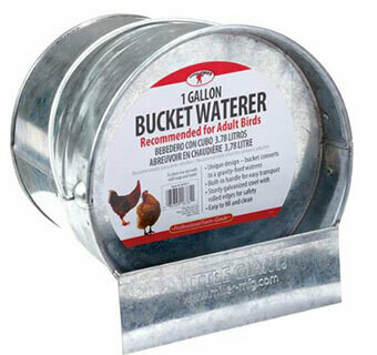 Miller MFG Galvanized Bucket Poultry Waterer